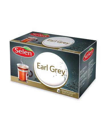 Selen Earl Gray Tea, 20 Individually Wrapped Tea Bags - 36g