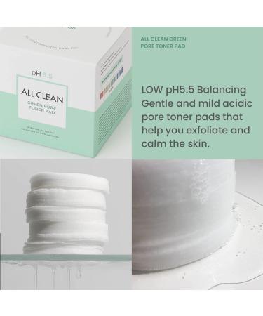 Buy heimish All Clean Green Pore Toner Pad (75ea) - Pore Cleansing Oil & Moisture Balancing Smoothing Toner for Calming Skin Texture | K-Beauty & Korean Skincare - Buy Online on GoSupps.com