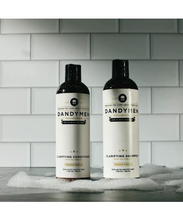Shop Dandymen Clarifying Shampoo & Conditioner Duo - Tea Tree Oil 11.83 oz | Best International Shipping for Healthy Hair - Buy Online on GoSupps.com