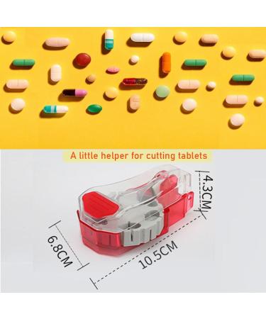 Perfect Pill Cutter - Multi-Shape Pill Splitter for Easy Cutting | Ideal for Small & Large Pills | Self-Retracting Blade for Effortless Use - Buy Online on GoSupps.com