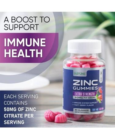 YHN Zinc Gummies - Immune Support Supplement with High Potency Zinc Citrate - 60 Gummies - Buy Online on GoSupps.com