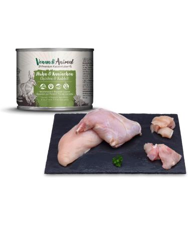 Venandi Animal Premium Wet Cat Food - Tasting Package III (Monoprotein 6 Pack) - Grain-Free Variety (Chicken Duck Beef Horse Calf Turkey) - 6 x 200g - Buy Online on GoSupps.com