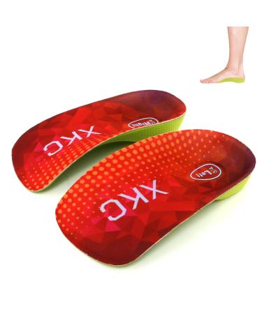 3/4 High Arch Support Insoles - Orthotics Shoe for Plantar Fasciitis Flat Feet Over-Pronation Relief Heel Spur Pain Heel Cushion Increase Insoles for Men and Women (L:Men 6.5-8.5/Women 7.5-9.5)