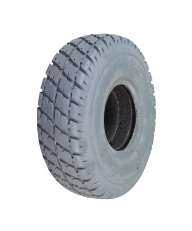 Monster Motion 3.00-4 (10"x3", 260X85) Foam-Filled Mobility Tire with Durotrap Knobby Tread