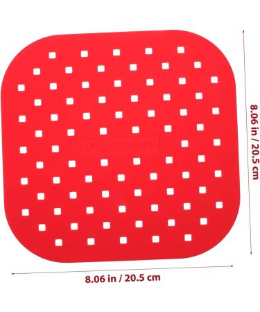 Mikinona 2pcs Silicone Oil Pad Fryer Pad Fryer Mat Airfryer Square Tray Clean Liner 20.5X20.5X1CM - Buy Online on GoSupps.com