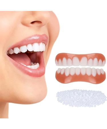 2 pairs of veneers teeth at the top and bottom immediate veneers teeth lightening dentures dentures veneers cosmetic veneers teeth prostheses for men and women