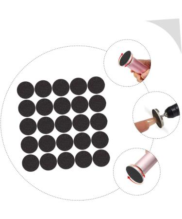 Healeved 1 Nail Polishing Sheets Nail Accessories Baby Tools Electric Grinding Accessories Manicure Set 3.5x3.5cm Black - Buy Online on GoSupps.com