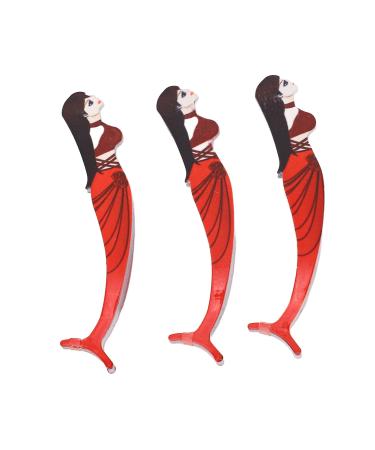 Zetiling Red Stainless Steel Eyelash Tweezers - Ergonomic Design Perfect for Double Eyelid Stickers - Buy Online on GoSupps.com