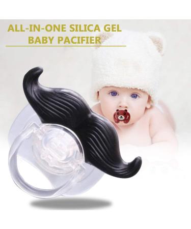 Greattangle Silicone Baby Pacifier - Funny Rabbit & Beard Designs | Cute Teething Accessories for Infants - Buy Online on GoSupps.com