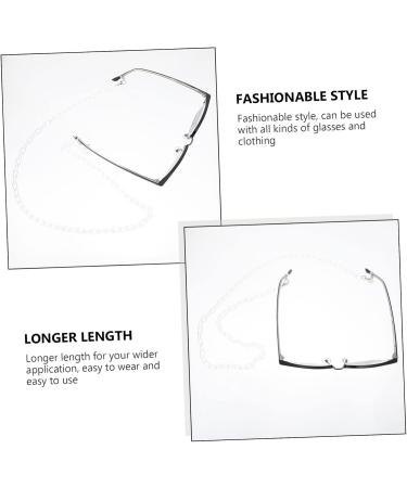 Fomiyes 2pc Mason Glass Chain - Anti-Lost Glasses Holder & Fashion Lanyard | South Korea Acrylic Design for Masks & Glasses - Buy Online on GoSupps.com