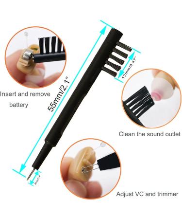 Hearing aid Wax Guards (1mm) Replacement Wax Filters for Oticon ProWax miniFit Wax Traps  Hearing Amplifier Cleaning Brush kit Tools with Carry case -2Packs/ 12Filters (Gray  2pck) Gray 2pck - Buy Online on GoSupps.com