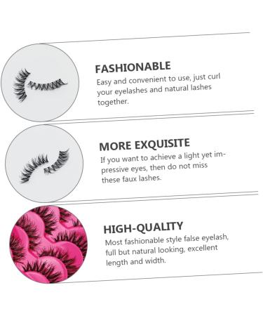 Angoily 45 Pairs Fake Eyelashes Fake Bottom Lashes False Eyelashes Bulk Lash Magnetic Eyelash Artificial Eyelash Faux Lashes Fluffy Supplies Transparent Stalk Handmade Hair Dense A539 - Buy Online on GoSupps.com