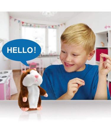 DESTRIC Talking Hamster Toy - Interactive Plush Animal for Kids - Electronic Repeating Hamster Mouse - Great Gift for Boys and Girls (Brown) - Buy Online on GoSupps.com