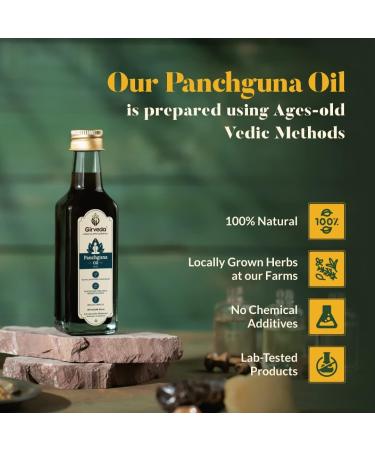 Panchgauna Massage Oil - Ayurvedic Blend for Deep Relaxation & Muscle Relief | Natural Ingredients for Holistic Wellness | 3.38 Fl Oz - Buy Online on GoSupps.com