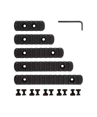 5pcs polymer M-LOK Picatinny Schiene 5-slot 7-slot 9-slot 11-slot 13-slot light rail section Accessories with 10 t nut 10 screws and 1 wrench black - Buy Online on GoSupps.com