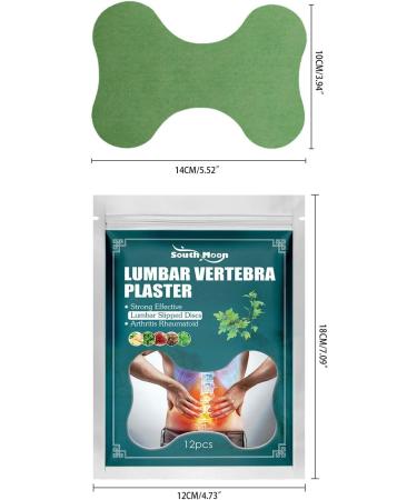 WANGIRO Lumbar Vertebra Patches Herbal Wormwood Back and Spine Support Muscle and Joint Comfort Non-Invasive Management 24Pcs - Buy Online on GoSupps.com