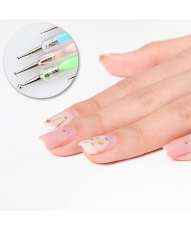 Dotting Pen Set - 5pc Nail Art Tools for Drawing Sculpting & Marble Designs | Dual Tip Nail Design Accessories - Buy Online on GoSupps.com