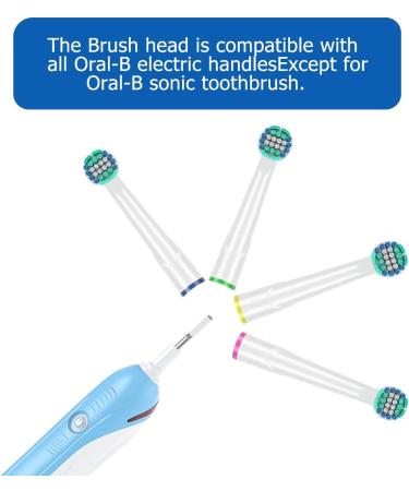 16 Pack Replacement Toothbrush Heads for Oral B Braun Electric Toothbrush - Compatible with Oral B Cross Action/Pro1000/9000/500/3000/8000 - Buy Online on GoSupps.com