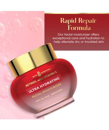 Retinol & Vitamin E Ultra-Hydrating Facial Moisturizer - Anti-Aging Smooths Wrinkles Made in Korea - 1.69 FL.OZ - Buy Online on GoSupps.com