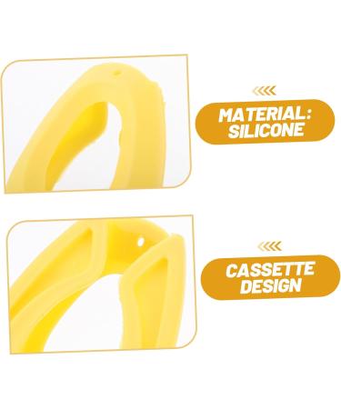 Mobestech Ear Covers 2 Pairs Heat Protection Hair Dyeing Supplies Hair Dyeing Accessories Hair Coloring Products Ear Men and Women Silica Gel Hairdressing Ear Cover Yellow 7.5x5cm - Buy Online on GoSupps.com