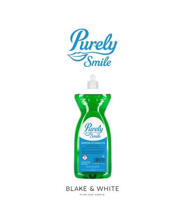 Blake & White Purely Smile Washing Up Liquid 1L - Gentle and Effective Dish Soap - Buy Online on GoSupps.com