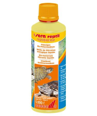 sera reptibioclear 250 ml - Liquid bio-filter medium for removing food residues water turtles 250ml