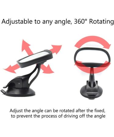 Gasea Baby Car Mirror Rear Facing | Universal 360 Adjustable Safety Mirror for Back Seat | Suction Cup | Infant and Child Car Mirror - Buy Online on GoSupps.com