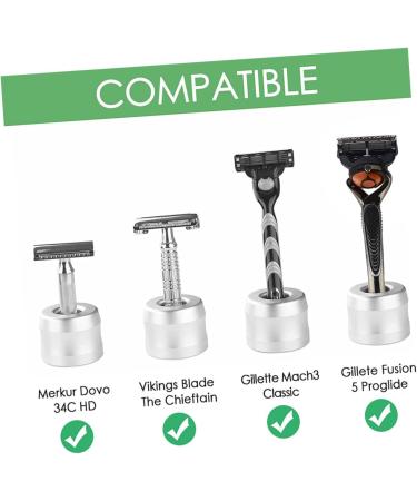 CIMAXIC Shower Razor Organizer Stand - Aluminum Alloy Razor Holder for Restaurant & Home - Large Opening Shaving Storage - Buy Online on GoSupps.com