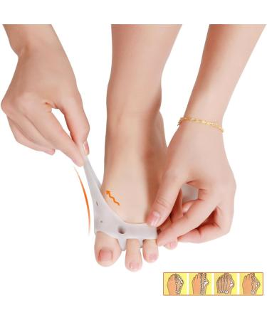 Jojomis Pair Big Toe Corrector | Toe Separator with 3 Holes Protective Gel - Buy Online on GoSupps.com