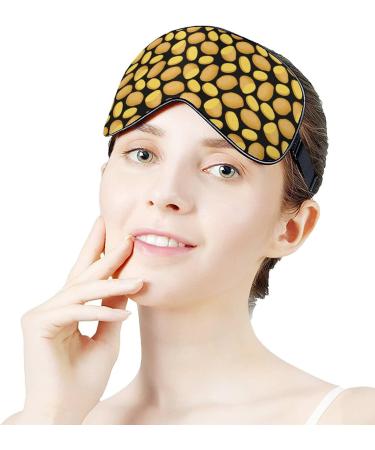 Vegetable Potato Sleep Mask for Women | Adjustable Eye Shades & Elastic Strap | Best Sleep Aid - Buy Online on GoSupps.com