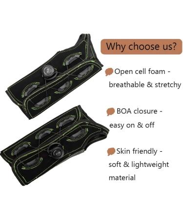 Carpal Tunnel Wrist Brace - Advanced BOA Technology Night Support for Sprains Arthritis & Tendonitis Relief - Medium Left Hand - Buy Online on GoSupps.com