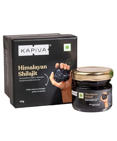 Kapiva Himalayan Shilajit/Shilajeet Resin 20g - Performance Booster for Endurance and Stamina - with lab Report