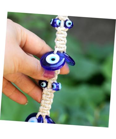 HAPINARY Home Accessories Decor 1pc Blue Eyes Wall Decoration Charm Necklace Car Decoration Blue Gems Evil Eye Wall Decoration - Buy Online on GoSupps.com