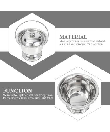 ORFOFE Patient Urinal Pot Practical People Urinals Kids Pee Stainless Cover Steel Travel Toilet Elders Training Sturdy With - Buy Online on GoSupps.com