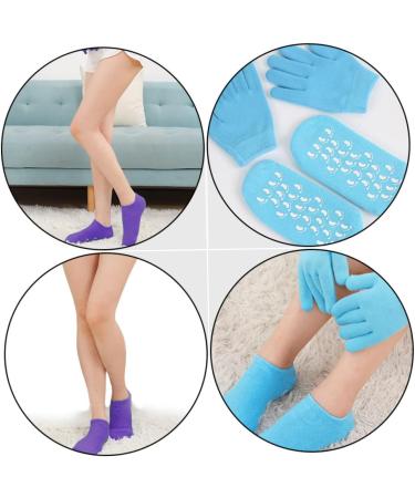 Healeved 2 Sets Hand and Foot Care Set Dry Cracked Hands Gloves Bunny Ear Clip Gloves Mitts Moisturizing Spa Gloves Socks Spa Mittens Clothing Set Women's Vegetable Cosmetic - Buy Online on GoSupps.com