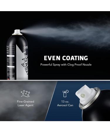 OMTech Laser Marking Spray  Metal Laser Marking Fluid for CO2 Laser Engravers  13oz Aerosol High Contrast Black Spray for Laser Engraving Metal  Laser Ink Agent for Aluminum Stainless Steel Brass More - Buy Online on GoSupps.com