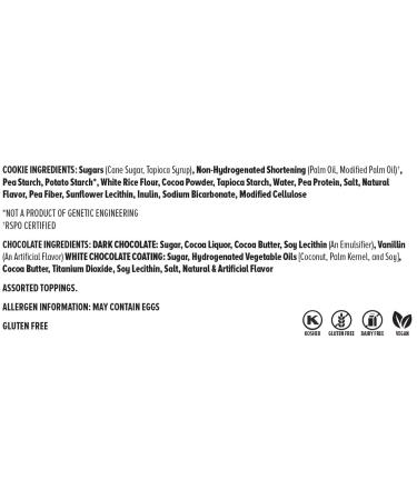 Vegan Gluten Free Chocolate Covered Cookies Gift Basket | Handcrafted Gourmet Treats for Holidays | Perfect for Hostess and Corporate Gifts | 12 Count | Kosher Certified | Black Marble Design - Buy Online on GoSupps.com