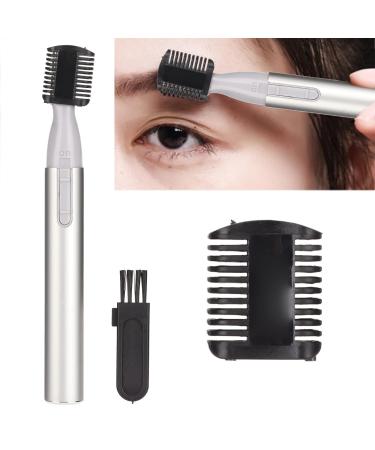 Electric Eyebrow Trimmer - High Precision Shaver Kit for Facial Hair Removal | Portable Silver Eyebrow Shaper - Shop Internationally - Buy Online on GoSupps.com