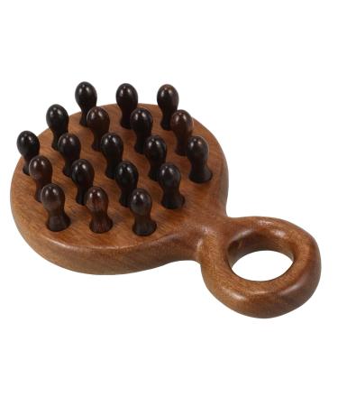 Healeeved 4-Part Wooden Ridge Comb Set for Curly Hair - Antistatic Head Massaging Design 12x8.3cm | Ideal for Reducing Hair Pimples & Curing Curly Hair Issues - Buy Online on GoSupps.com