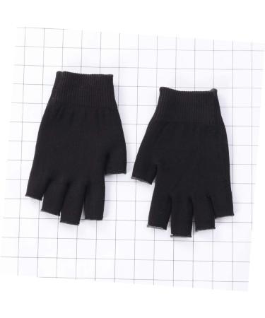 minkissy 1 Pair Black Fingerless Gloves Black Gel Spa Gloves Moisturizing Gloves Moisturizing Hand Gloves Whitening Glove Gel Gloves Mositurizing Fingerless Glove Apparel Simple - Buy Online on GoSupps.com