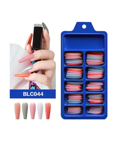 400 Extra Long Matt Coffin Fake Nails | Ballerina ABS Full Coverage Nail Tips for Women | Vibrant Colors | International Shipping - Buy Online on GoSupps.com
