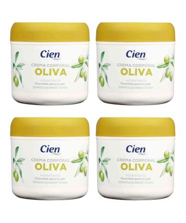 Pack 4 - Cien - Oliva Hydrating Body Cream 250 ml. Suavidad para tu piel. Pack of 4