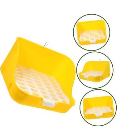 CORHAD Box Rabbit Toilet Pet Toilet Bunny Toilet Pet Supply Pet Training Corner Bunny Potty Rabbit Potty Pet Pee Toilet Pet Drawer Potty Pet Potty Pet Litter Tray Little Pig Pee Toilet 28.5X23.5X15.5CM Yellow - Buy Online on GoSupps.com