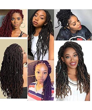 MEDO 7Packs New Faux Locs 24 Inch Crochet Hair Soft Locs Curly Wavy Pre-Looped Faux Locs Goddess Synthetic Fiber Hair Extensions - 24Inch 1B (Pack of 7) - Buy Online on GoSupps.com