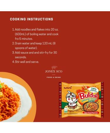 Korean Ramen Original Spicy Curry and Extra Spicy Hot Chicken Flavor Noodles Bundle with JONEX SCO Reusable Melamine Chopsticks and Melamine Chopstick Holder (5 items) - Buy Online on GoSupps.com