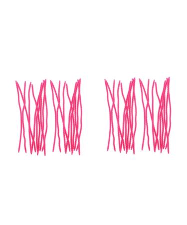 Beavorty 2sets Perm Tools Curling Wand Crimper Hair Tool Hair Rollers Hair Curler Perm Rods Rosy 20pcs*2