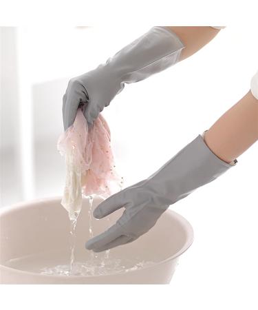 BUSOTH Rubber Latex Household Gloves Dishwashing Gloves Kitchen Gardening Tools Dishwashing Gloves Small WHITE - Buy Online on GoSupps.com