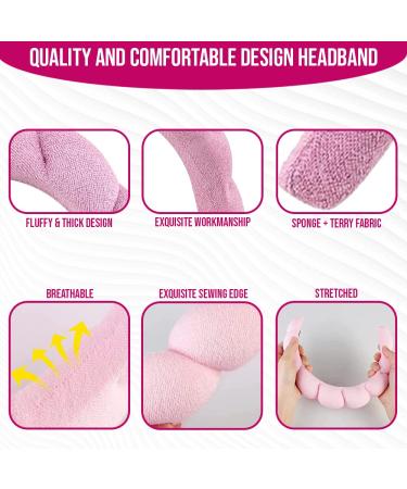 Pink Spa Headband for Women - Soft Makeup & Skincare Hairband - Buy Online on GoSupps.com
