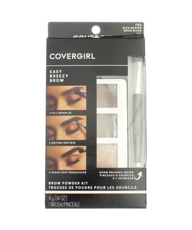 Cover Girl Brow Powder Kit Rich Brown Shade 705
