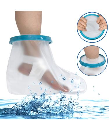 DESTRIC Waterproof Foot Cast Cover - Adult Shower Bath Foot Protector for Ankle Leg Cast Bandage - Watertight Shower Boot Bag for Injuries - Reusable & Keep Dry - Buy Online on GoSupps.com